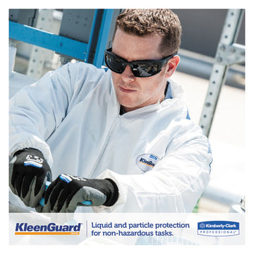 KleenGuard™ A35 Liquid And Particle Protection Coveralls, Zipper Front, Hooded, Elastic Wrists And Ankles, Large, White, 25-carton freeshipping - TVN Wholesale